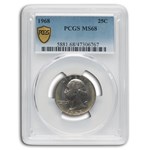 1968 Washington Quarter MS-68 PCGS