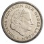1969-1980 Netherlands Nickel 2 1/2 Gulden Juliana I Avg Circ