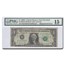 1969-A (D-Cleveland) $1 FRN F-15 PMG (Fr#1904-D) Mismatch Serial