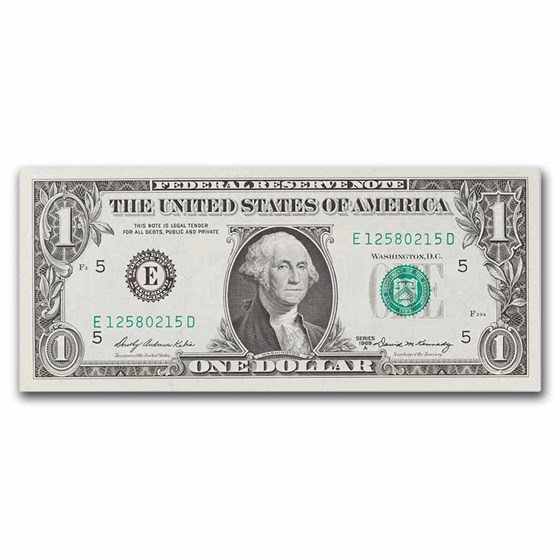 1969-A (E-Richmond) $1.00 FRN CU (Fr#1904-E)
