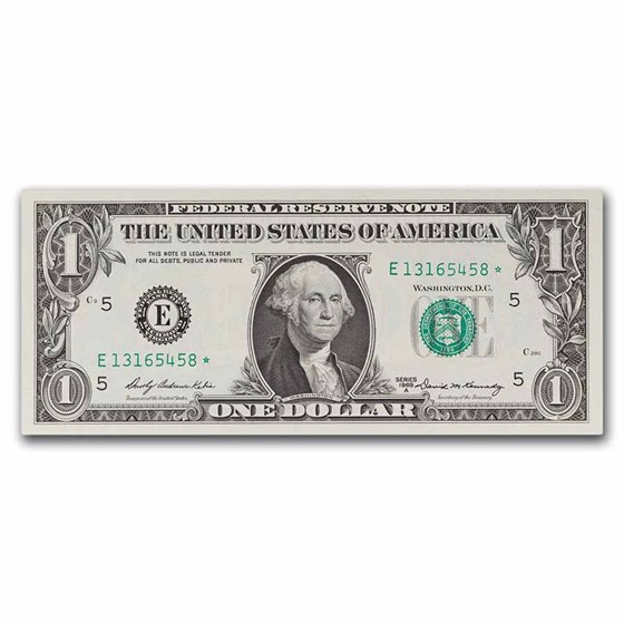 1969-A* (E-Richmond) $1 FRN CU (Fr#1904-E*) Star Note 1969-A* (E-Richmond) $1 FRN CU (Fr#1904-E*) Star Note
