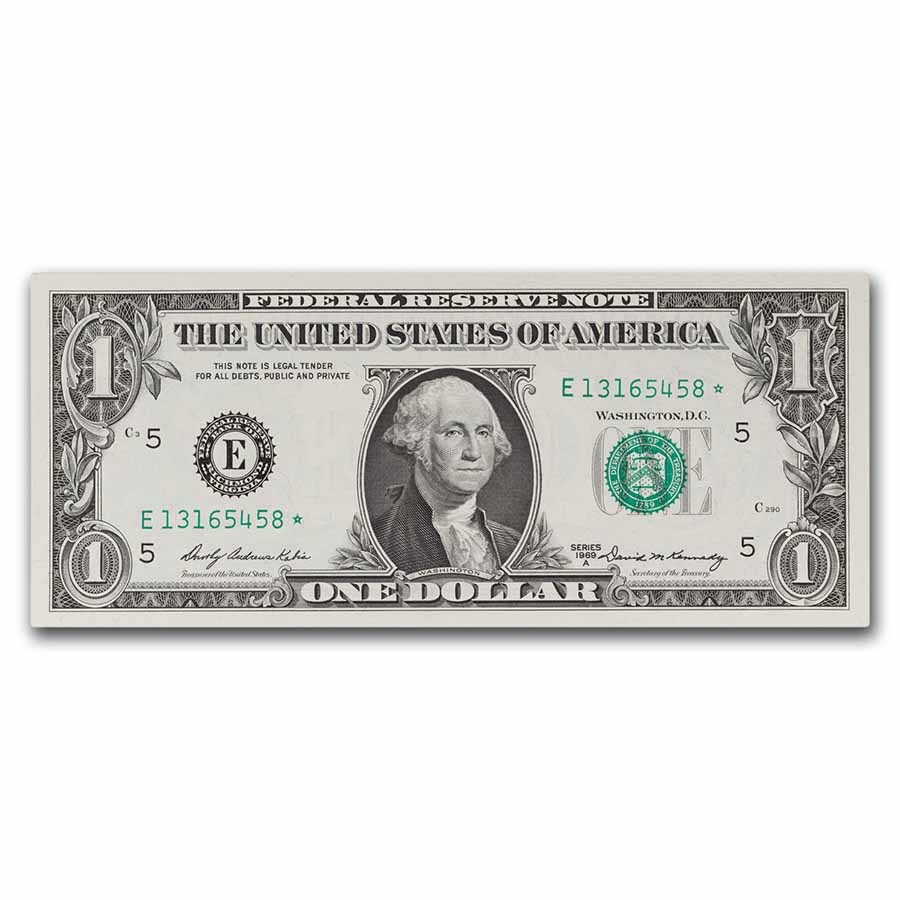 1969-A* (E-Richmond) $1 FRN CU (Fr#1904-E*) Star Note