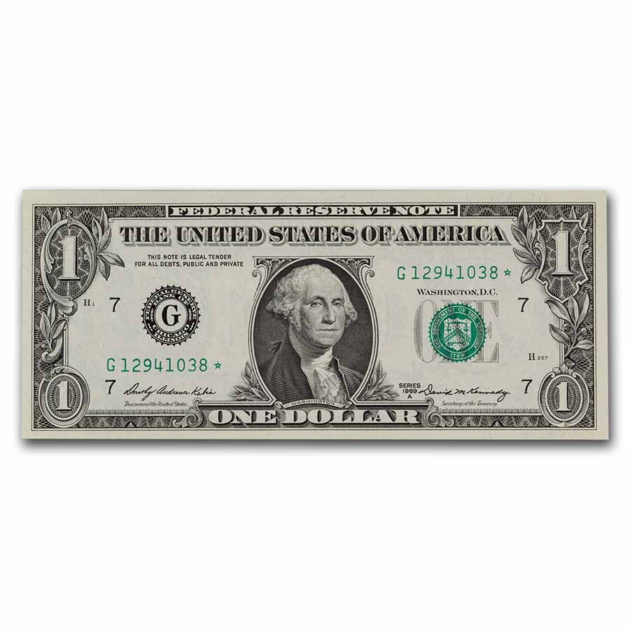 1969-A* (G-Chicago) $1 FRN CU (Fr#1904-E*) Star Note
