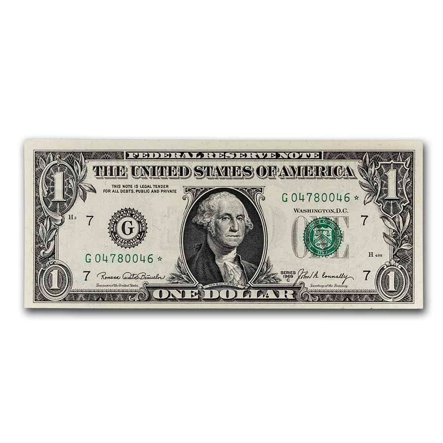 1969-C* (G-Chicago) $1.00 FRN CU (Fr#1906-G*) Star Note