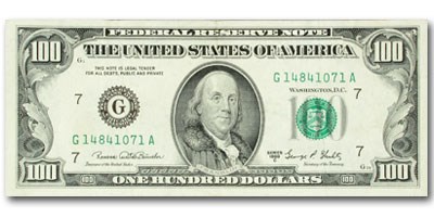 1969-C (G-Chicago) $100 FRN XF 1969-C (G-Chicago) $100 FRN XF