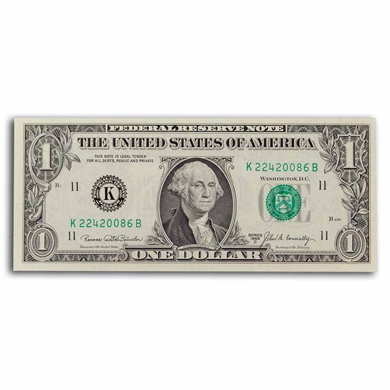 1969-C (K-Dallas) $1.00 FRN CU (Fr#1906-K) 1969-C (K-Dallas) $1.00 FRN CU (Fr#1906-K)