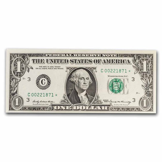 1969* (C-Philadelphia) $1 FRN CU (Fr#1903-C*) Star Note 1969* (C-Philadelphia) $1 FRN CU (Fr#1903-C*) Star Note