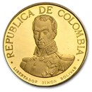 1969 Colombia Gold 300 Pesos Battle of Boyaca Proof
