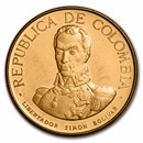 1969 Columbia Gold 100 Pesos Battle of Boyaca Proof