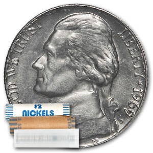 1969-D Jefferson Nickel 40-Coin Roll BU 1969-D Jefferson Nickel 40-Coin Roll BU