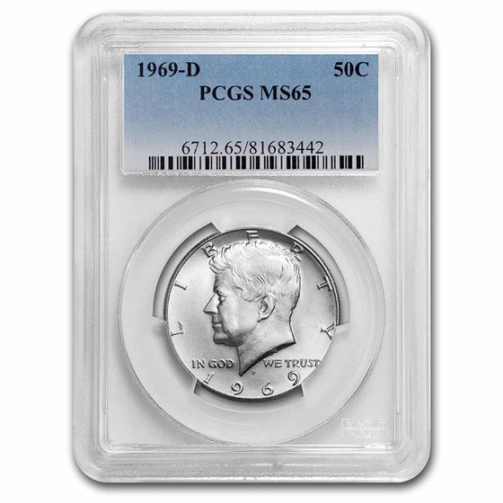 1969-D Kennedy Half Dollar MS-65 PCGS 1969-D Kennedy Half Dollar MS-65 PCGS