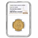 1969 Gabon Proof Gold 3000 Francs Coat of Arms PF-65 NGC