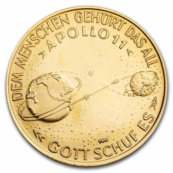1969 Germany Gold Medal Apollo 11 SP-69 PCGS