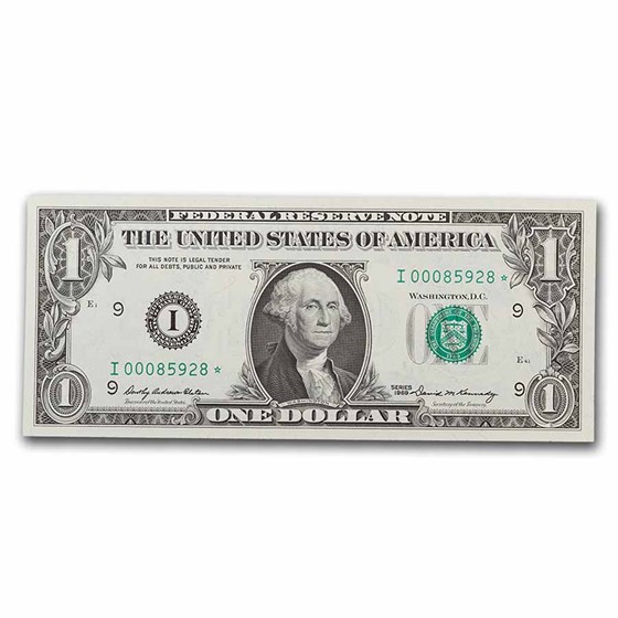1969* (I-Minneapolis) $1.00 FRN CU (Fr#1903-I*) Star Note!