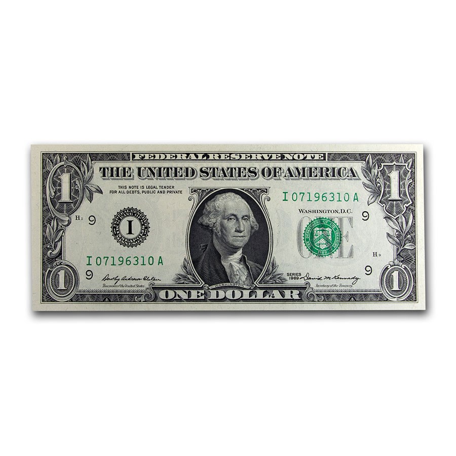 1969 (I-Minneapolis) $1.00 FRN CU (Fr#1903-I)