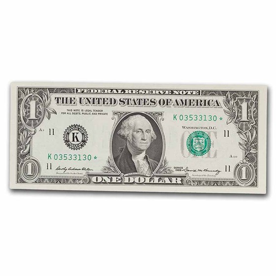1969* (K-Dallas) $1.00 FRN CU (Fr#1903-K*) Star Note