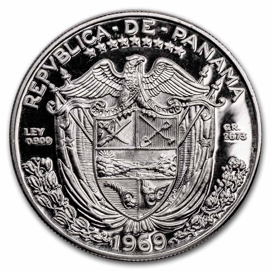 1969 Panama Silver Balboa Proof
