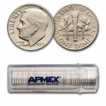 1969 Roosevelt Dime 50-Coin Roll BU