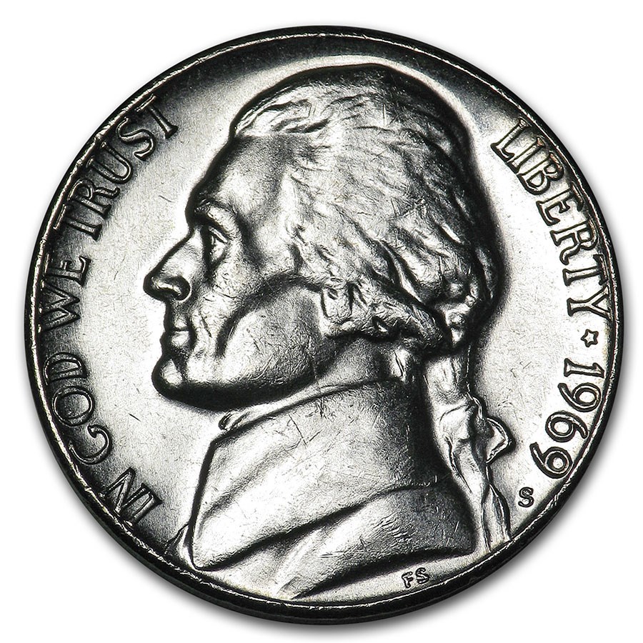 1969-S Jefferson Nickel BU