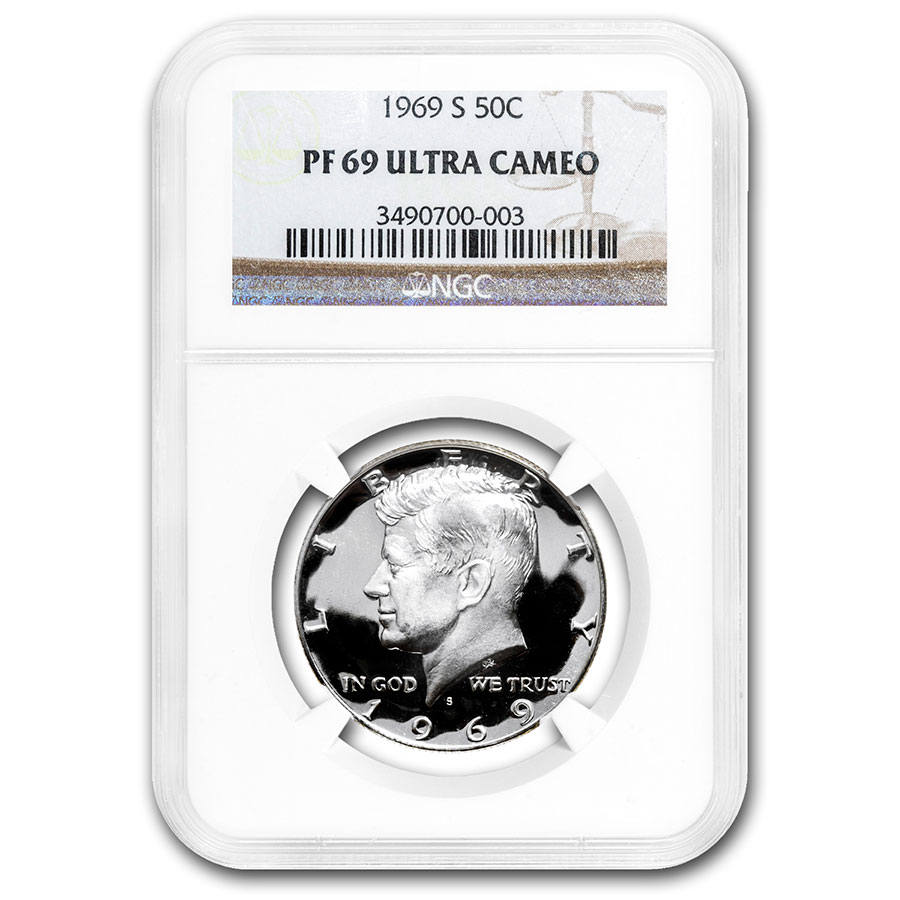 Buy 1969-S Kennedy Half Dollar PF-69 UCAM NGC | APMEX