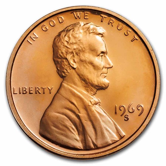 1969-S Lincoln Cent Gem Proof (Red) 1969-S Lincoln Cent Gem Proof (Red)