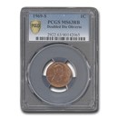 1969-S Lincoln Cent MS-63 PCGS (Red/Brown, Doubled Die Obverse)