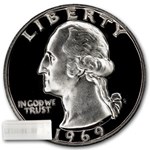 1969-S Washington Quarter 40-Coin Roll Proof