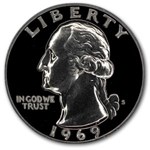 1969-S Washington Quarter Gem Proof