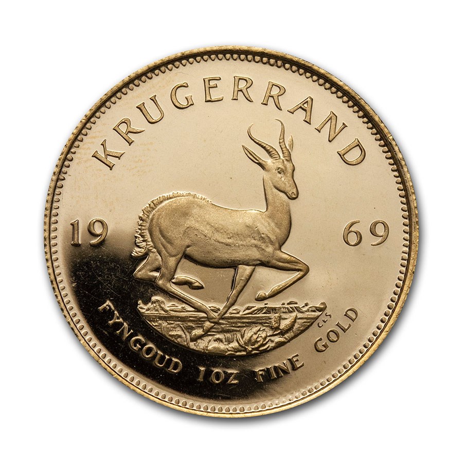 1969 South Africa 1 oz Proof Gold Krugerrand
