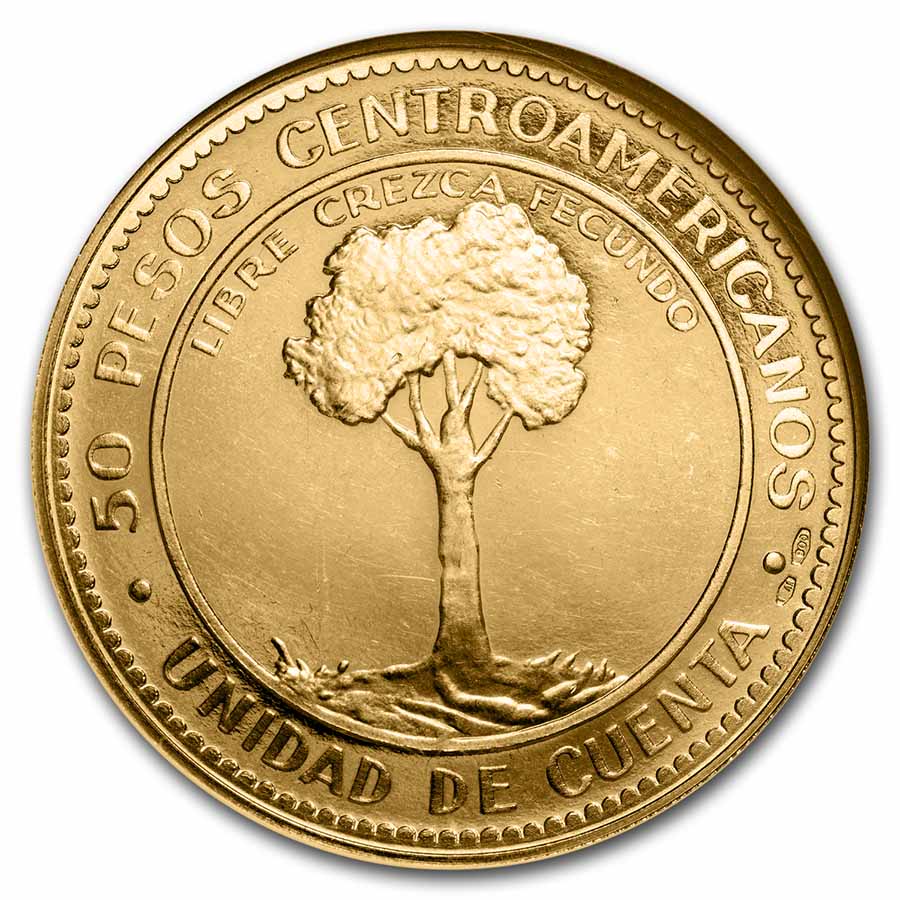 Buy 1970 Central America Gold 50 Pesos Economic Integration PF-64