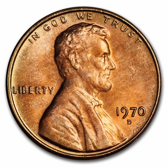 1970-D Lincoln Cent BU (Red/Brown) 1970-D Lincoln Cent BU (Red/Brown)