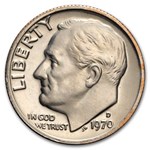 1970-D Roosevelt Dime 50-Coin Roll BU