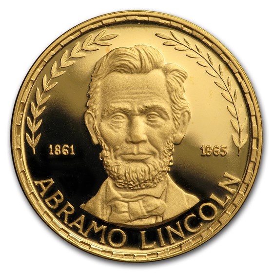 1970 Equatorial Guinea Gold 500 Abraham Lincoln Proof 1970 Equatorial Guinea Gold 500 Abraham Lincoln Proof