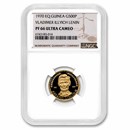 1970 Equatorial Guinea Gold 500 Pesetas Lincoln PF-68 UCAM NGC