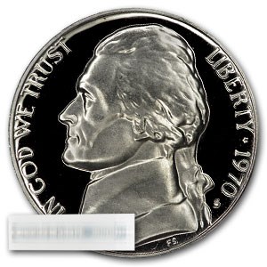 1970-S Jefferson Nickel 40-Coin Roll Proof 1970-S Jefferson Nickel 40-Coin Roll Proof