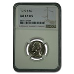 1970-S Jefferson Nickel MS-67 NGC (FS)