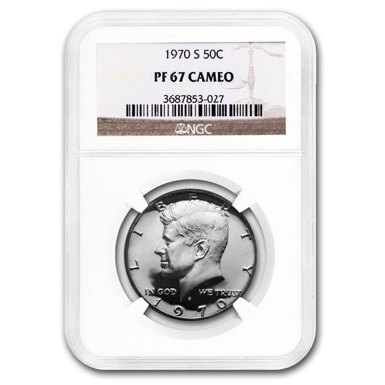 1970-S Kennedy Half Dollar PF-67 NGC 1970-S Kennedy Half Dollar PF-67 NGC