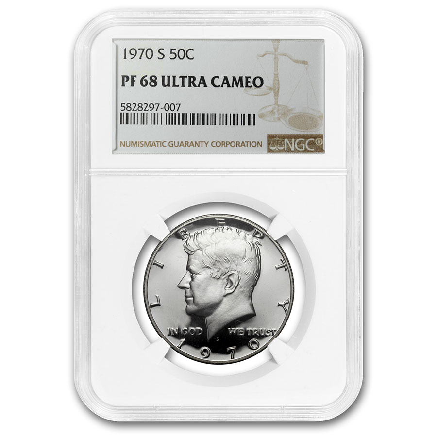 1970年 アジュマン 5リヤル プルーフ硬貨 ナセルPCGS PR68DCAM 1970年 アジュマン 5リヤル プルーフ硬貨 – ナセル大統領追悼