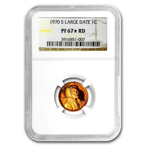1970-S Large Date Lincoln Cent PF-67* NGC (Red) 1970-S Large Date Lincoln Cent PF-67* NGC (Red)