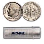 1970-S Roosevelt Dime 50-Coin Roll Proof