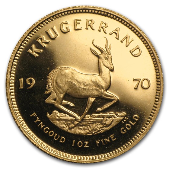 1970 South Africa 1 oz Proof Gold Krugerrand 1970 South Africa 1 oz Proof Gold Krugerrand