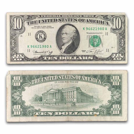 1970s $10 FRN Average Circ 1970s $10 FRN Average Circ