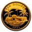 1971-1972 Bahamas 4-Coin Gold Proof Set W/Case