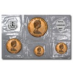 1971-1972 Bahamas 4-Coin Gold Proof Set