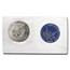1971-1974 40% Silver Eisenhower Dollar BU (Blue Mint Envelope)