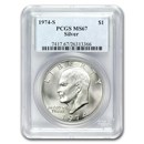 1971-1976 40% Silver Eisenhower Dollar MS-67 PCGS (Random Year)