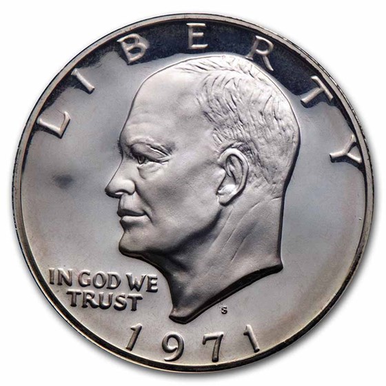 1971-1976 40% Silver Eisenhower Dollar Proof (Gold Seal Case) 1971-1976 40% Silver Eisenhower Dollar Proof (Gold Seal Case)