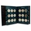 1971-1978 32-Coin Eisenhower Dollar Set BU/Prf (Intercept Album)