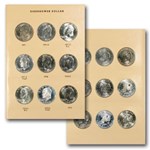 1971-1978 32-Coin Eisenhower Dollar Set BU/Proof (Dansco Album)