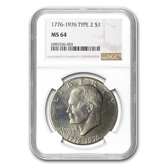 1971-1978 Clad Eisenhower Dollar MS-64 NGC (Random Year) 1971-1978 Clad Eisenhower Dollar MS-64 NGC (Random Year)